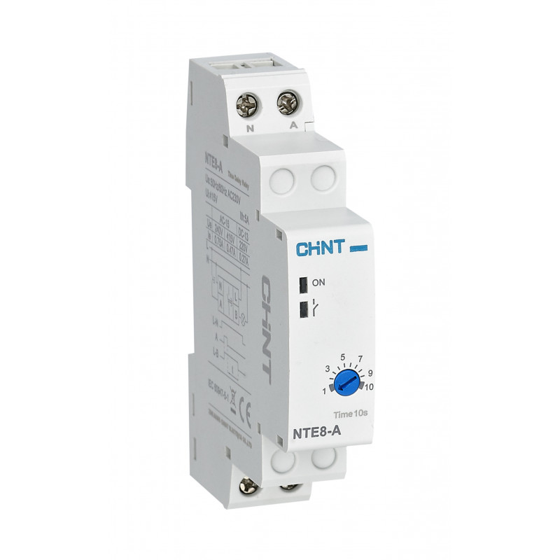 RELE TEMPORIZADOR ON DELAY (DIN) 220VAC 10S - 120S NTE8-120B-230VCA