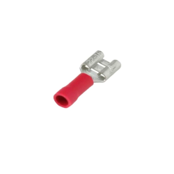 TERMINAL HEMBRA ROJO 6,3MM...