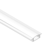 Perfil LED Embutido Blanco 17x7mm 2m: iluminación pura