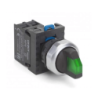 Selector luminoso verde 22mm 3 posiciones 110/230V | Guzmán